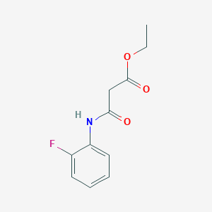 Propanoic acid, 3-[(2-fluorophenyl)amino]-3-oxo-, ethyl ester