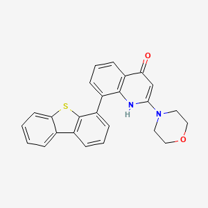 8-Dibenzothiophen-4-yl-2-morpholin-4-yl-1H-quinolin-4-one