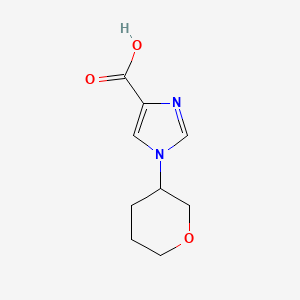 molecular formula C9H12N2O3 B13171891 1-(Oxan-3-yl)-1H-imidazole-4-carboxylic acid 