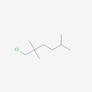 molecular formula C9H19Cl B13172031 1-Chloro-2,2,5-trimethylhexane 