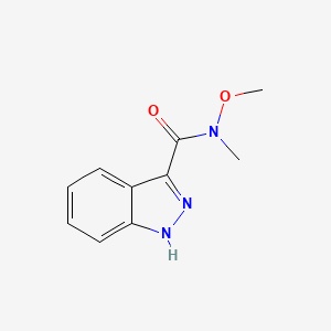 molecular formula C10H11N3O2 B1317205 N-Methoxy-N-methyl-1H-indazole-3-carboxamide CAS No. 351457-12-0