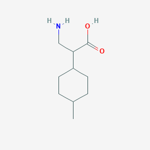 molecular formula C10H19NO2 B13172098 3-Amino-2-(4-methylcyclohexyl)propanoic acid 
