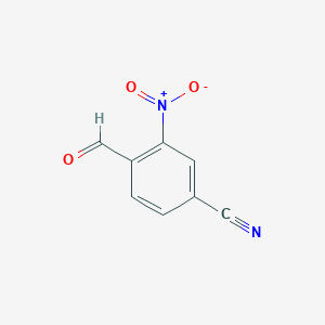 molecular formula C8H4N2O3 B1317213 4-Formyl-3-nitrobenzonitrile CAS No. 90178-78-2