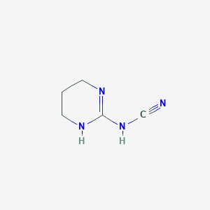 molecular formula C5H8N4 B1317217 N-(tetrahydropyrimidin-2(1H)-ylidene)cyanamide CAS No. 36982-81-7