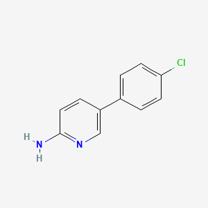 molecular formula C11H9ClN2 B1317218 5-(4-氯苯基)吡啶-2-胺 CAS No. 84596-08-7