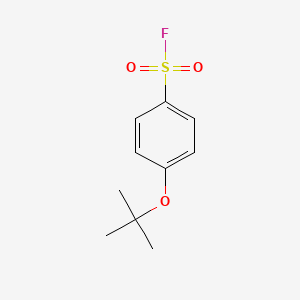 molecular formula C10H13FO3S B13172239 4-(Tert-butoxy)benzene-1-sulfonyl fluoride 