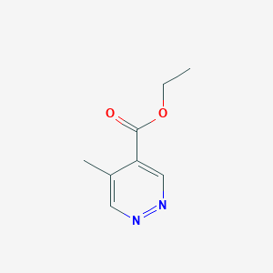 molecular formula C8H10N2O2 B1317238 5-Methyl-pyridazine-4-carboxylic acid ethyl ester CAS No. 92929-53-8