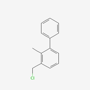 molecular formula C14H13Cl B1317249 3-(Chloromethyl)-2-methyl-1,1'-biphenyl CAS No. 84541-46-8