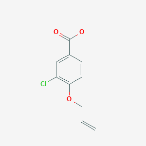 molecular formula C11H11ClO3 B1317259 Methyl 3-chloro-4-[(prop-2-en-1-yl)oxy]benzoate CAS No. 65650-43-3