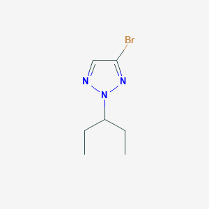 molecular formula C7H12BrN3 B13172643 4-Bromo-2-(pentan-3-yl)-2H-1,2,3-triazole 