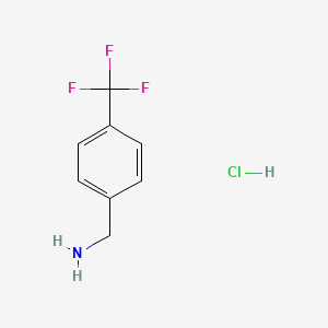 molecular formula C8H9ClF3N B1317274 (4-(Trifluoromethyl)phenyl)methanamine hydrochloride CAS No. 3047-99-2