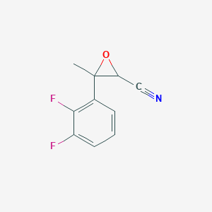molecular formula C10H7F2NO B13172758 3-(2,3-Difluorophenyl)-3-methyloxirane-2-carbonitrile 