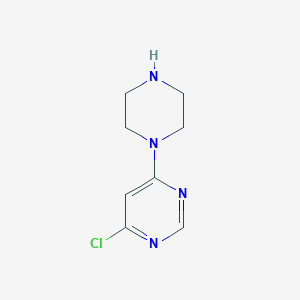 molecular formula C8H11ClN4 B1317277 4-氯-6-(哌嗪-1-基)嘧啶 CAS No. 373356-50-4