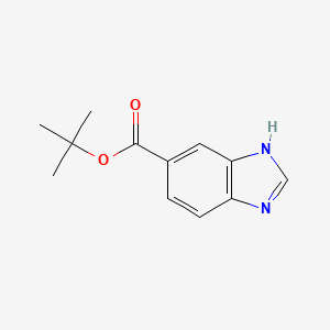 molecular formula C12H14N2O2 B1317278 tert-Butyl 1H-benzimidazole-6-carboxylate CAS No. 918540-35-9