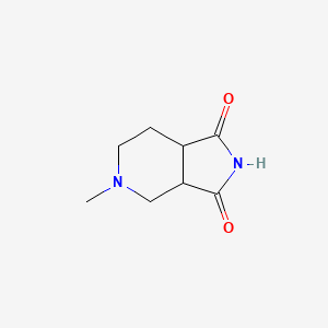 molecular formula C8H12N2O2 B13172786 5-Methyl-octahydro-1H-pyrrolo[3,4-c]pyridine-1,3-dione 
