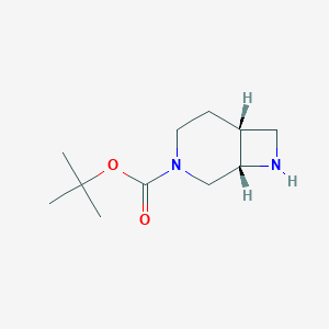 molecular formula C11H20N2O2 B1317282 (1S,6R)-3-Boc-3,8-diazabicyclo[4.2.0]octane CAS No. 370881-96-2