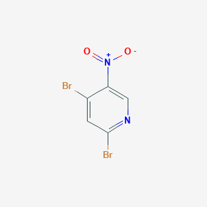 molecular formula C5H2Br2N2O2 B1317283 2,4-Dibromo-5-nitropyridine CAS No. 4487-57-4