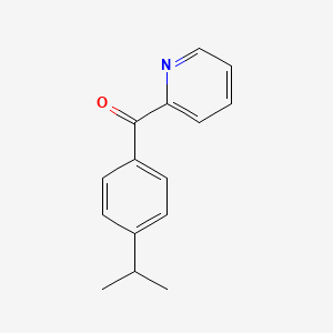 molecular formula C15H15NO B1317285 2-(4-Isopropylbenzoyl)pyridine CAS No. 206357-76-8