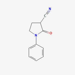 molecular formula C11H10N2O B1317289 2-Oxo-1-phenylpyrrolidine-3-carbonitrile CAS No. 930298-96-7