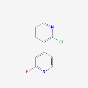 molecular formula C10H6ClFN2 B1317291 2-Chloro-2'-fluoro-3,4'-bipyridine CAS No. 870221-45-7