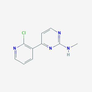molecular formula C10H9ClN4 B1317292 4-(2-chloro-3-pyridinyl)-N-methyl-2-pyrimidinamine CAS No. 870221-22-0