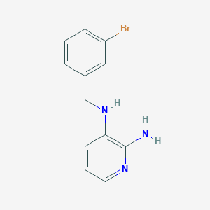 molecular formula C12H12BrN3 B1317297 N3-(3-Bromobenzyl)pyridine-2,3-diamine CAS No. 934537-52-7