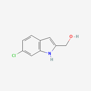molecular formula C9H8ClNO B1317298 (6-氯-1H-吲哚-2-基)甲醇 CAS No. 53590-58-2