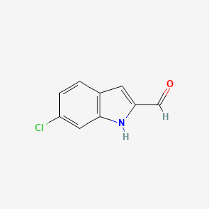 molecular formula C9H6ClNO B1317299 6-Chloro-1H-indole-2-carbaldehyde CAS No. 53590-59-3