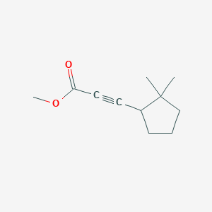 molecular formula C11H16O2 B13173059 Methyl 3-(2,2-dimethylcyclopentyl)prop-2-ynoate 