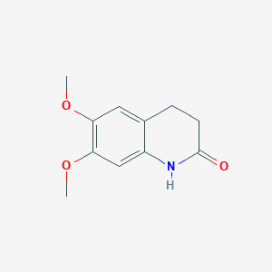 molecular formula C11H13NO3 B1317311 6,7-Dimethoxy-3,4-dihydroquinolin-2(1H)-one CAS No. 91133-47-0