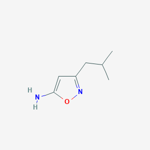 molecular formula C7H12N2O B1317317 3-isobutylisoxazol-5-amine CAS No. 1057064-36-4