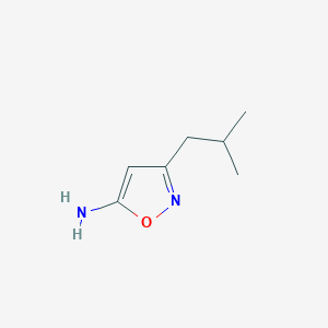 molecular formula C7H12N2O B1317317 3-(2-Methylpropyl)-1,2-oxazol-5-amine CAS No. 1057064-36-4
