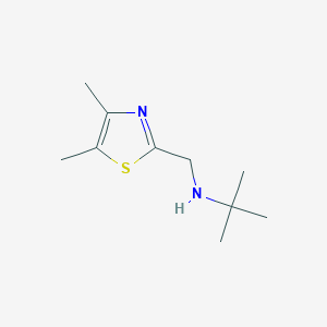 molecular formula C10H18N2S B13173244 Tert-butyl[(dimethyl-1,3-thiazol-2-YL)methyl]amine 