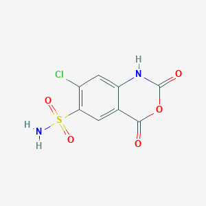 molecular formula C8H5ClN2O5S B1317331 7-chloro-2,4-dioxo-2,4-dihydro-1H-benzo[d][1,3]oxazine-6-sulfonamide CAS No. 23380-53-2