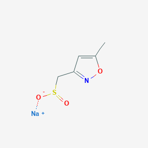 molecular formula C5H6NNaO3S B13173355 Sodium (5-methyl-1,2-oxazol-3-YL)methanesulfinate 