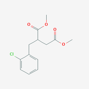 molecular formula C13H15ClO4 B13173370 Dimethyl2-(2-chlorobenzyl)succinate 