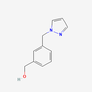 molecular formula C11H12N2O B1317341 [3-(1H-pyrazol-1-ylmethyl)phenyl]methanol CAS No. 78425-12-4