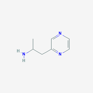 molecular formula C7H11N3 B1317342 1-(Pyrazin-2-yl)propan-2-amine CAS No. 885275-33-2