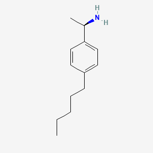 molecular formula C13H21N B13173432 (1R)-1-(4-pentylphenyl)ethanamine 