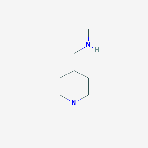molecular formula C8H18N2 B1317344 N-甲基-1-(1-甲基哌啶-4-基)甲胺 CAS No. 405928-19-0