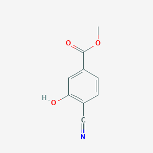 molecular formula C9H7NO3 B1317360 Methyl 4-cyano-3-hydroxybenzoate CAS No. 6520-87-2