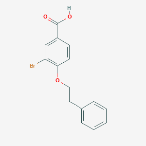 molecular formula C15H13BrO3 B1317364 3-Bromo-4-(2-phenylethoxy)benzoic acid CAS No. 887029-51-8