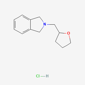 molecular formula C13H18ClNO B1317369 2-(Tetrahydro-2-furanylmethyl)-isoindoline hydrochloride CAS No. 1049769-95-0