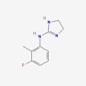 molecular formula C10H12FN3 B13173781 N-(3-Fluoro-2-methylphenyl)-4,5-dihydro-1H-imidazol-2-amine 
