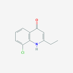 molecular formula C11H10ClNO B13173864 8-Chloro-2-ethyl-1,4-dihydroquinolin-4-one 