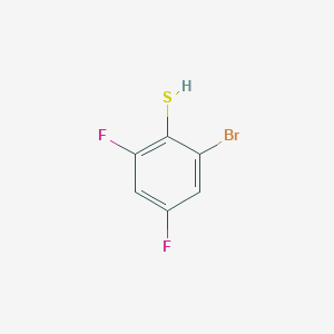 molecular formula C6H3BrF2S B13173924 2-Bromo-4,6-difluorobenzenethiol 