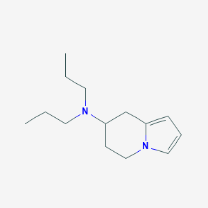 molecular formula C14H24N2 B131740 N,N-dipropyl-5,6,7,8-tetrahydroindolizin-7-amine CAS No. 140848-65-3