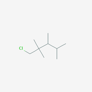 molecular formula C9H19Cl B13174041 1-Chloro-2,2,3,4-tetramethylpentane 