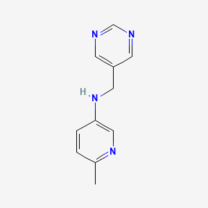 molecular formula C11H12N4 B13174069 6-Methyl-N-(pyrimidin-5-ylmethyl)pyridin-3-amine 