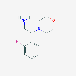molecular formula C12H17FN2O B1317407 2-(2-Fluoro-phenyl)-2-morpholin-4-YL-ethylamine CAS No. 927975-34-6